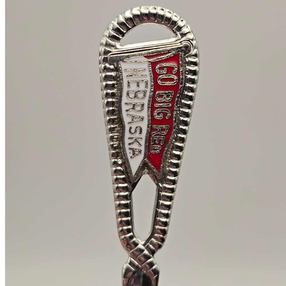 Nebraska Go Big Red Souvenir Spoon Collegiate Sports Fan Vintage